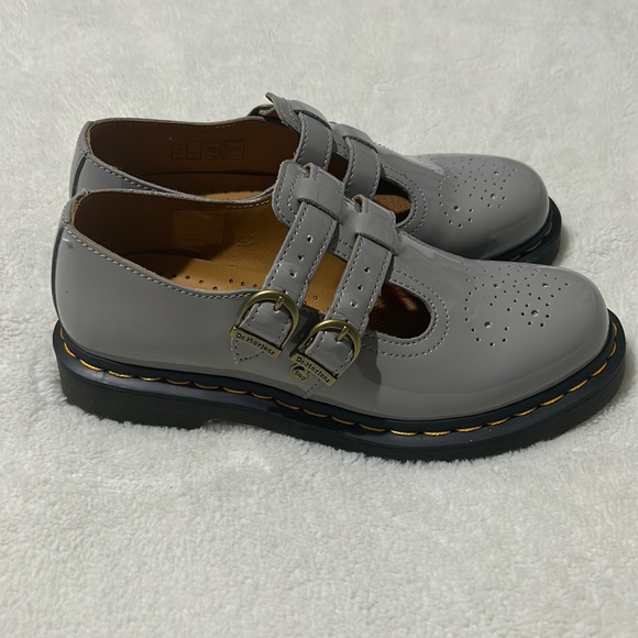 Dr. Martens Shoes Like New Grey Dr Martens Mary Jane Poshmark